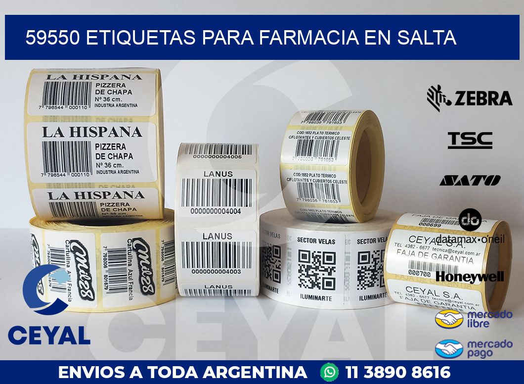 59550 ETIQUETAS PARA FARMACIA EN SALTA