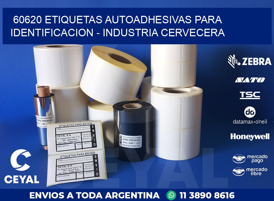 60620 ETIQUETAS AUTOADHESIVAS PARA IDENTIFICACION – INDUSTRIA CERVECERA