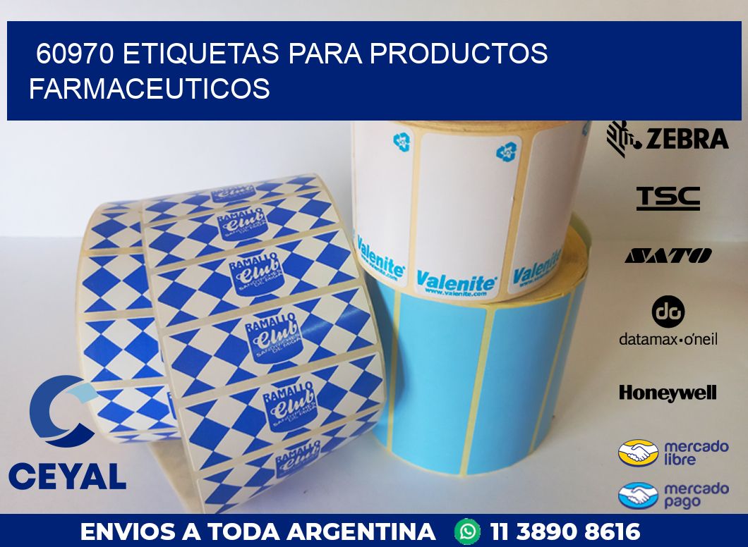60970 ETIQUETAS PARA PRODUCTOS FARMACEUTICOS