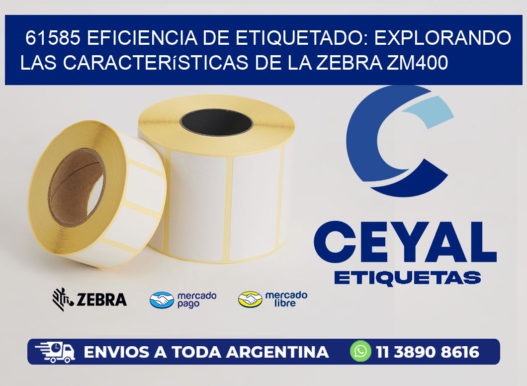 61585 Eficiencia de Etiquetado: Explorando las Características de la Zebra ZM400