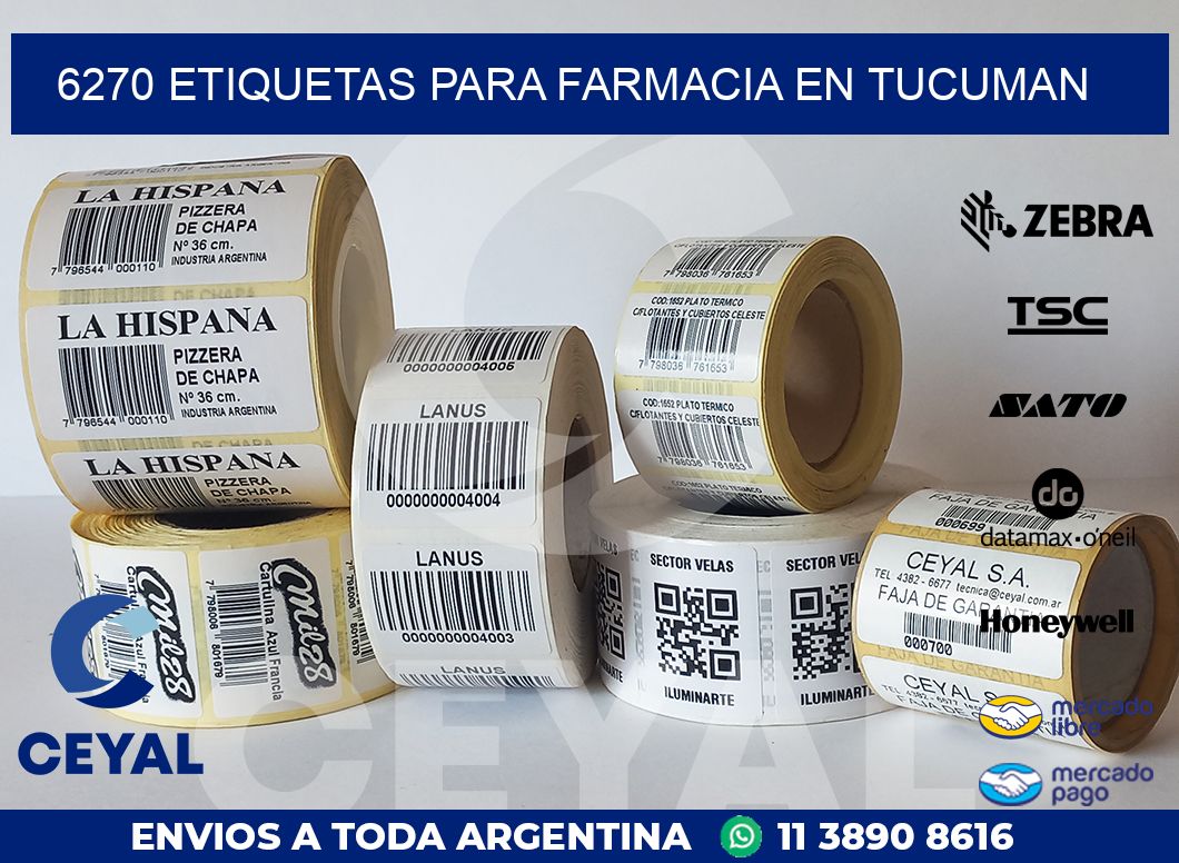 6270 ETIQUETAS PARA FARMACIA EN TUCUMAN
