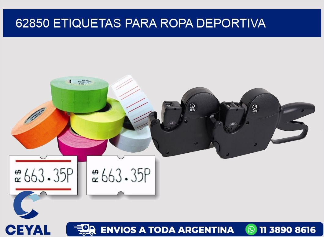62850 ETIQUETAS PARA ROPA DEPORTIVA