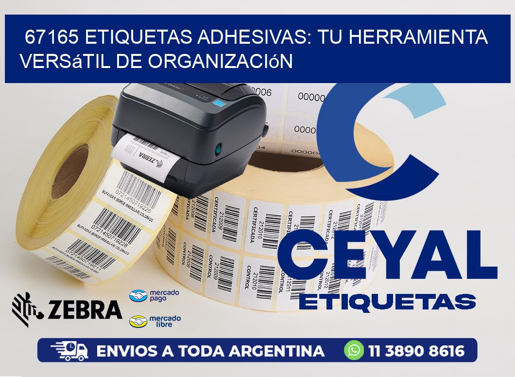 67165 Etiquetas Adhesivas: Tu Herramienta Versátil de Organización