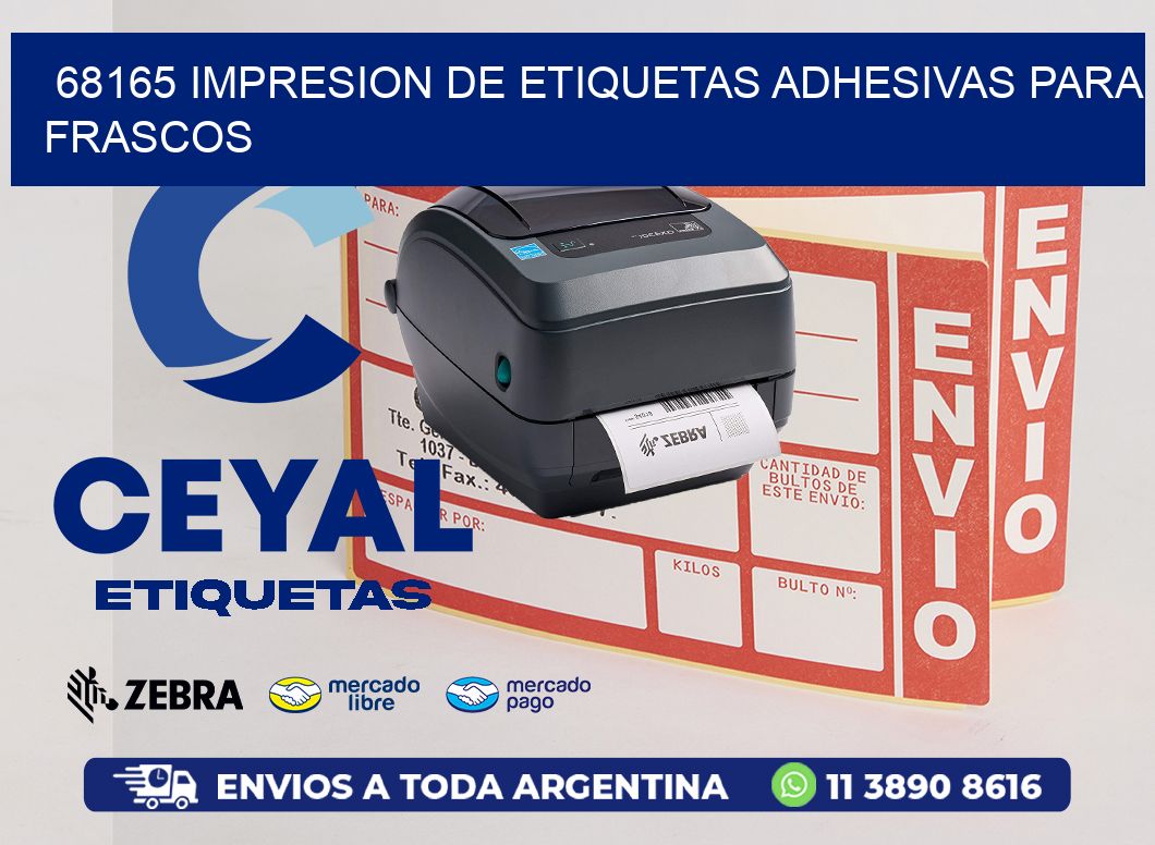 68165 IMPRESION DE ETIQUETAS ADHESIVAS PARA FRASCOS