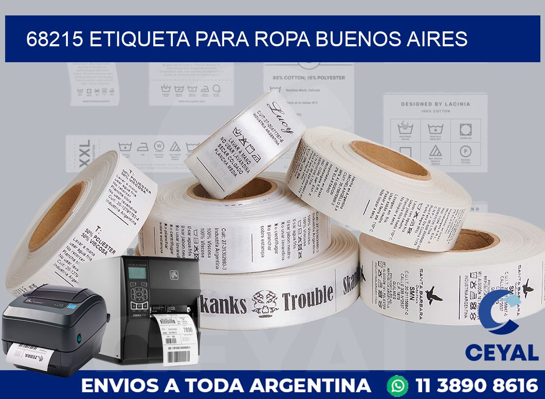 68215 ETIQUETA PARA ROPA BUENOS AIRES