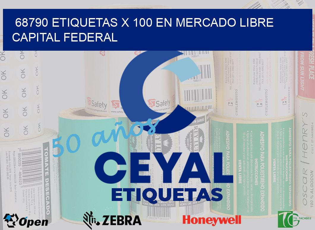 68790 ETIQUETAS X 100 EN MERCADO LIBRE CAPITAL FEDERAL