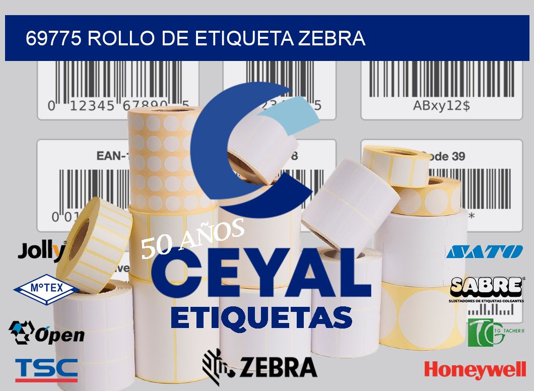 69775 ROLLO DE ETIQUETA ZEBRA