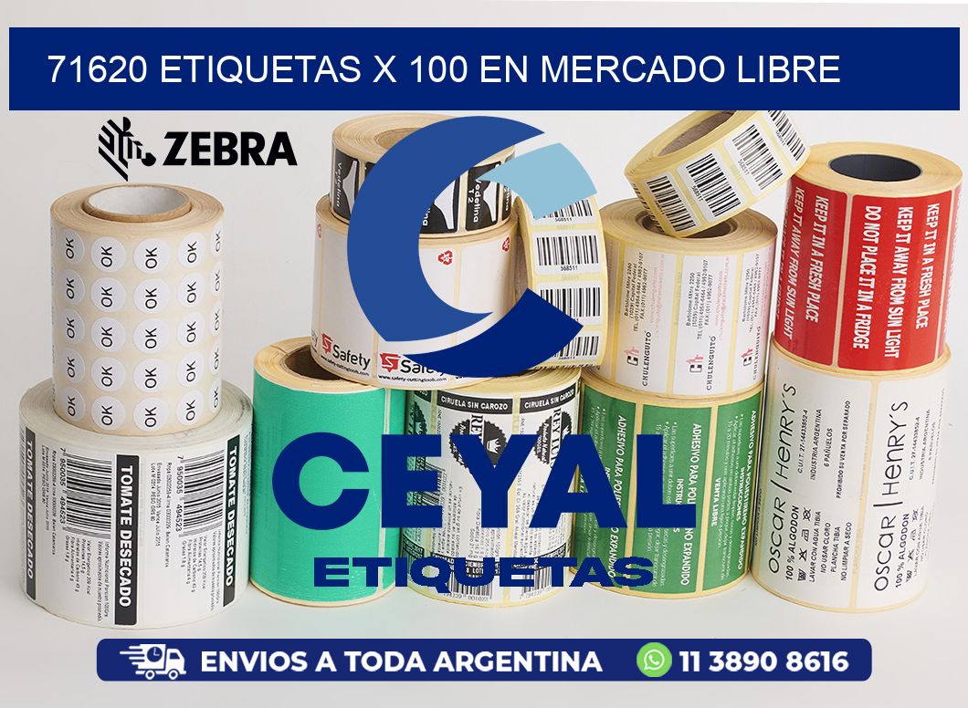 71620 ETIQUETAS X 100 EN MERCADO LIBRE