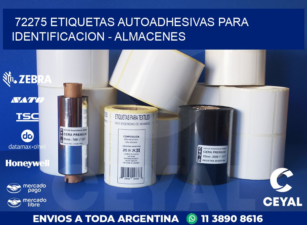 72275 ETIQUETAS AUTOADHESIVAS PARA IDENTIFICACION – ALMACENES