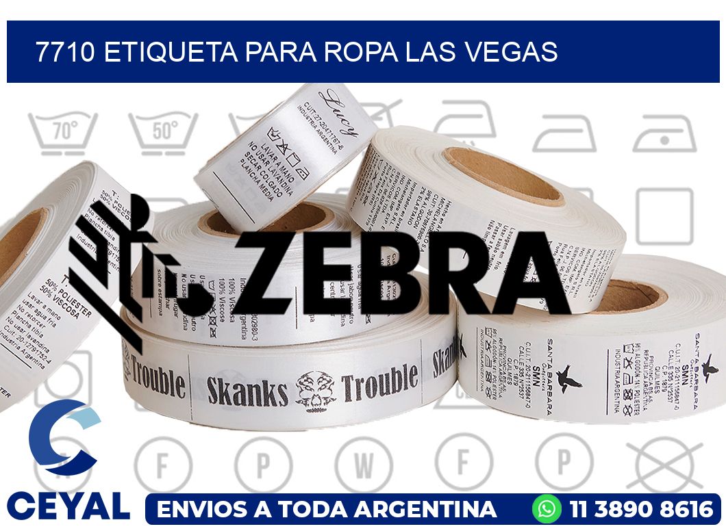 7710 ETIQUETA PARA ROPA LAS VEGAS