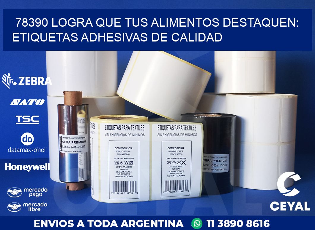 78390 LOGRA QUE TUS ALIMENTOS DESTAQUEN: ETIQUETAS ADHESIVAS DE CALIDAD