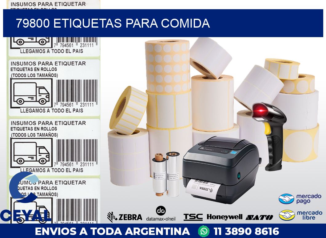 79800 ETIQUETAS PARA COMIDA