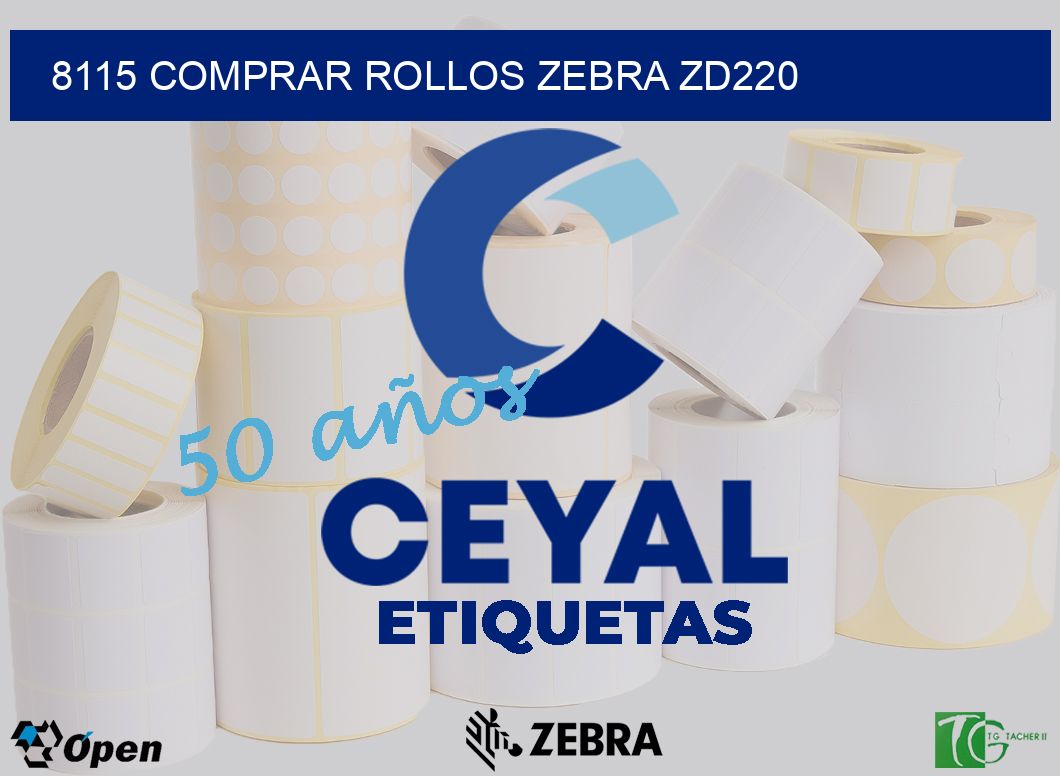 8115 COMPRAR ROLLOS ZEBRA ZD220