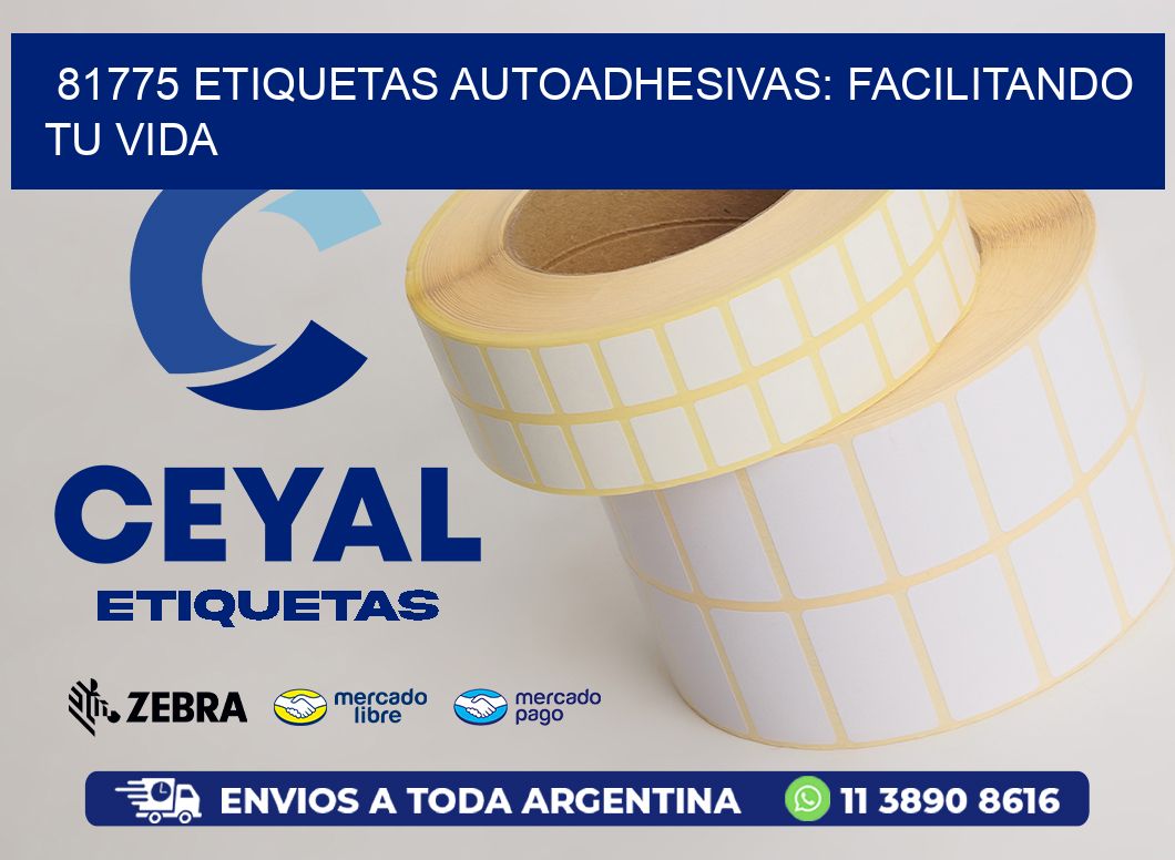 81775 Etiquetas Autoadhesivas: Facilitando tu Vida