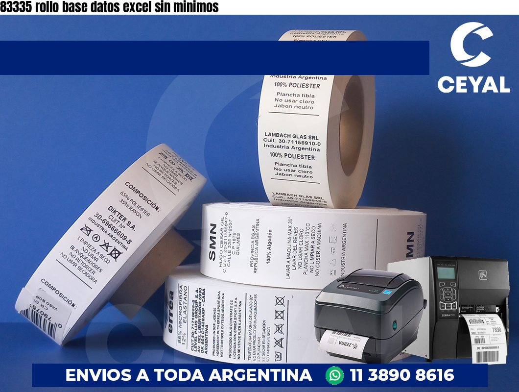 83335 rollo base datos excel sin minimos