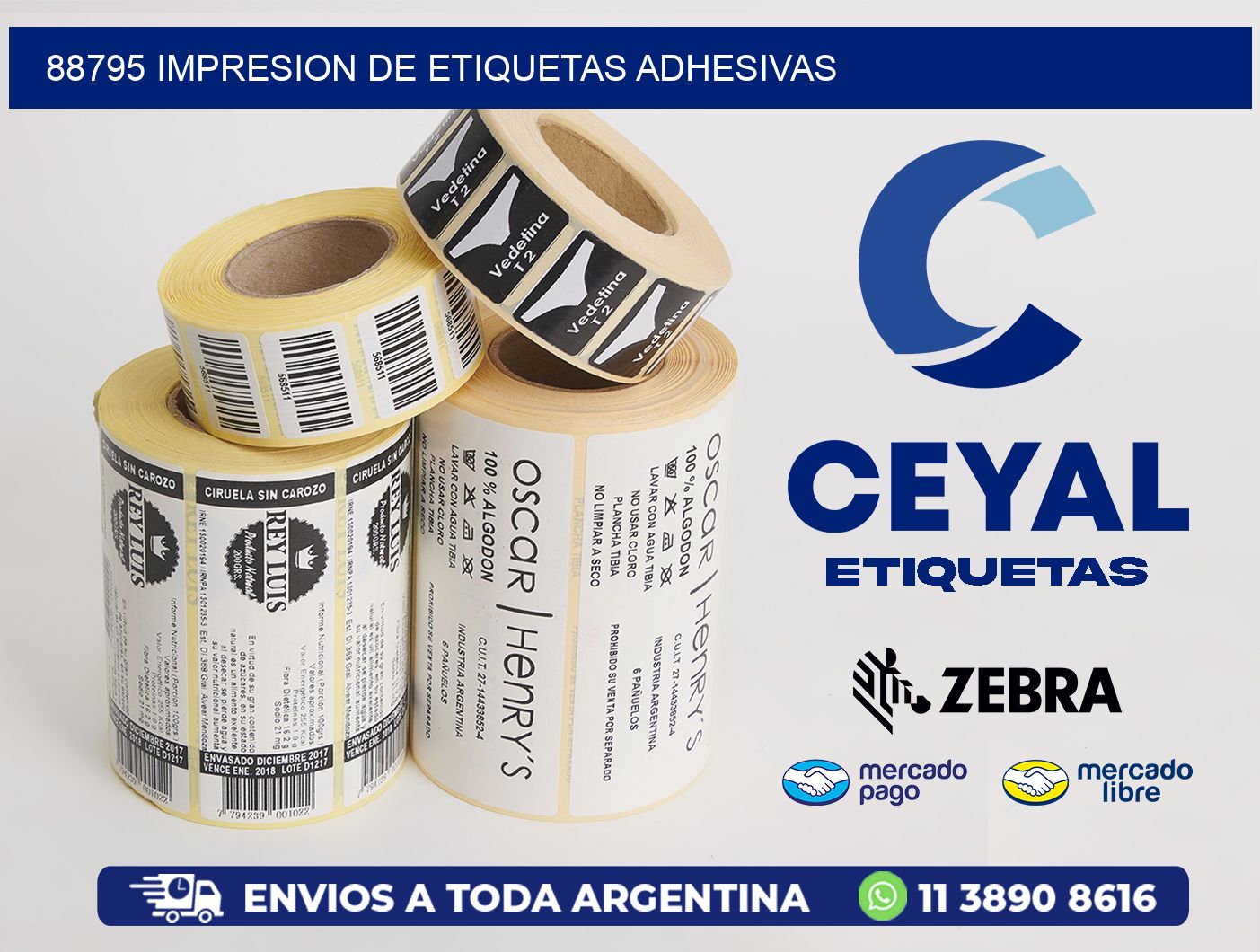88795 IMPRESION DE ETIQUETAS ADHESIVAS