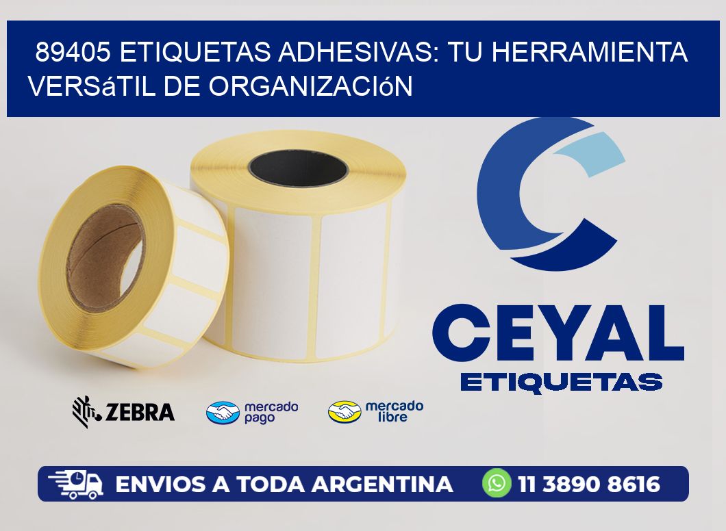 89405 Etiquetas Adhesivas: Tu Herramienta Versátil de Organización