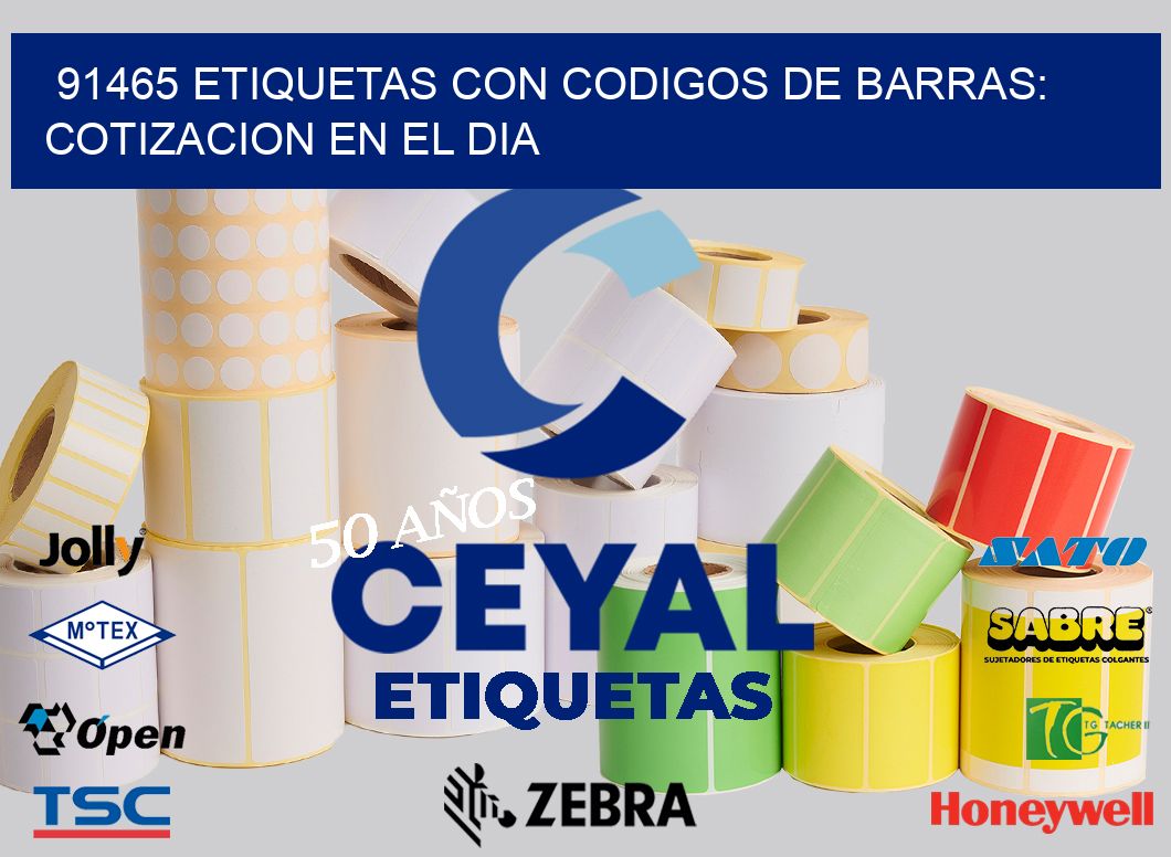 91465 ETIQUETAS CON CODIGOS DE BARRAS: COTIZACION EN EL DIA