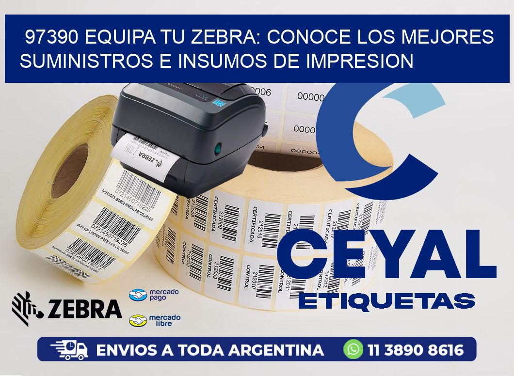 97390 EQUIPA TU ZEBRA: CONOCE LOS MEJORES SUMINISTROS E INSUMOS DE IMPRESION