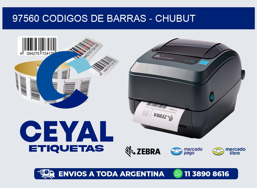 97560 CODIGOS DE BARRAS - CHUBUT