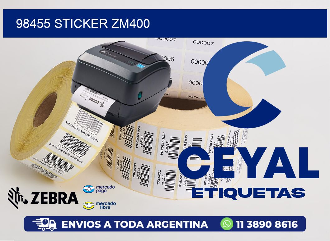 98455 STICKER ZM400