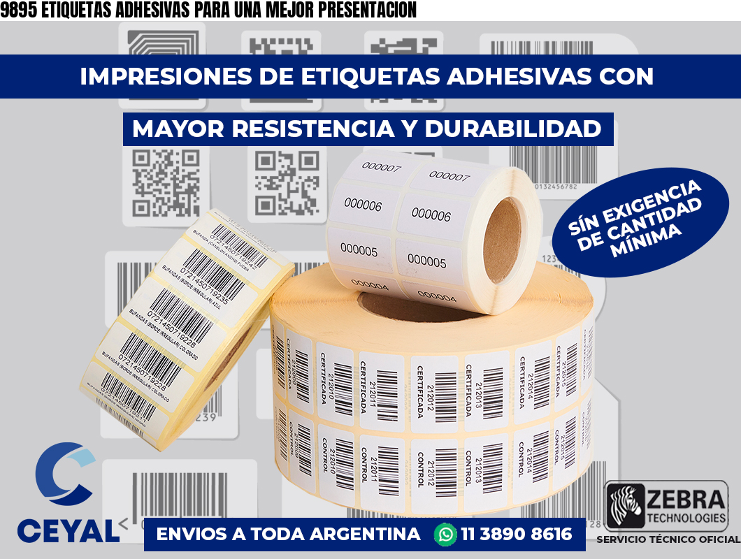 9895 ETIQUETAS ADHESIVAS PARA UNA MEJOR PRESENTACION