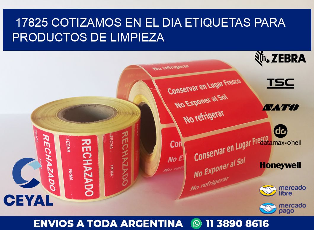 17825 COTIZAMOS EN EL DIA ETIQUETAS PARA PRODUCTOS DE LIMPIEZA