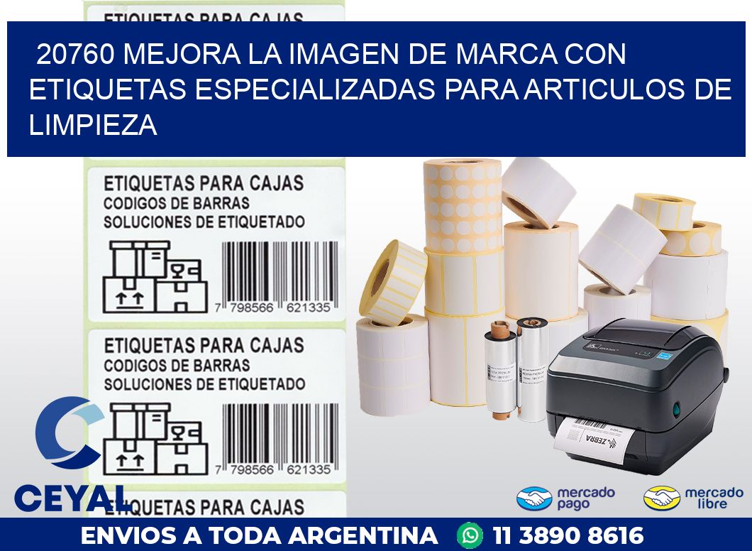 20760 MEJORA LA IMAGEN DE MARCA CON ETIQUETAS ESPECIALIZADAS PARA ARTICULOS DE LIMPIEZA