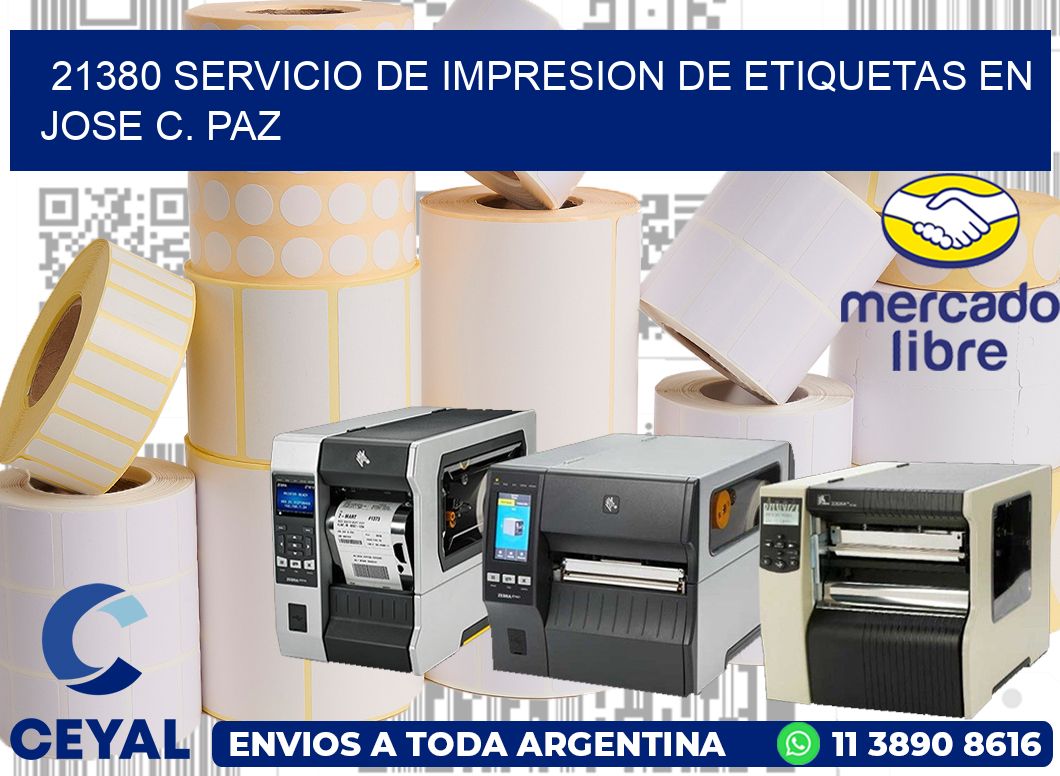 21380 SERVICIO DE IMPRESION DE ETIQUETAS EN JOSE C. PAZ