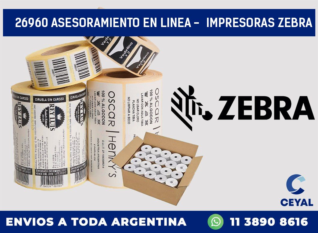26960 ASESORAMIENTO EN LINEA –  IMPRESORAS ZEBRA