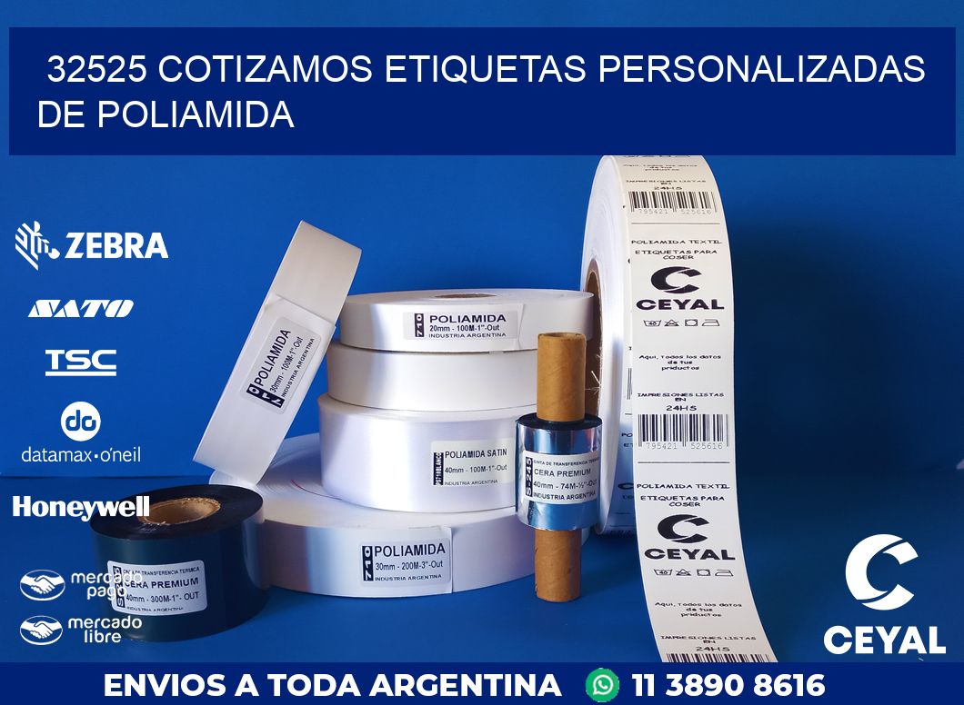 32525 COTIZAMOS ETIQUETAS PERSONALIZADAS DE POLIAMIDA