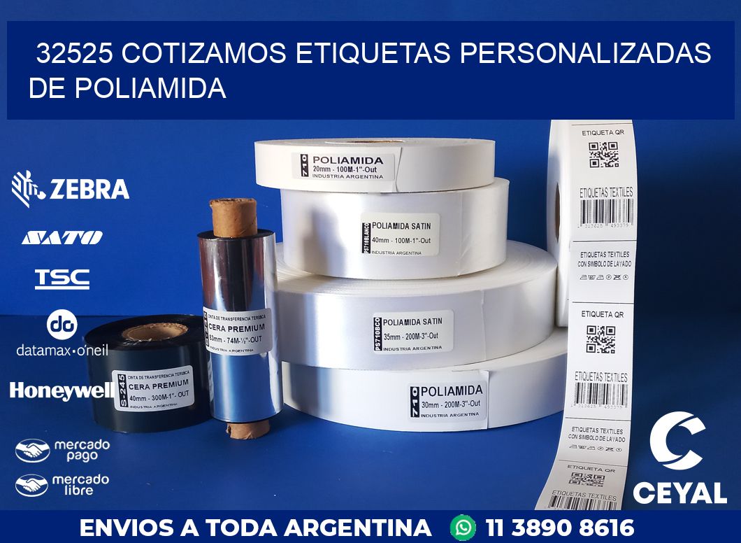 32525 COTIZAMOS ETIQUETAS PERSONALIZADAS DE POLIAMIDA