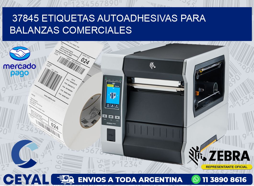 37845 ETIQUETAS AUTOADHESIVAS PARA BALANZAS COMERCIALES