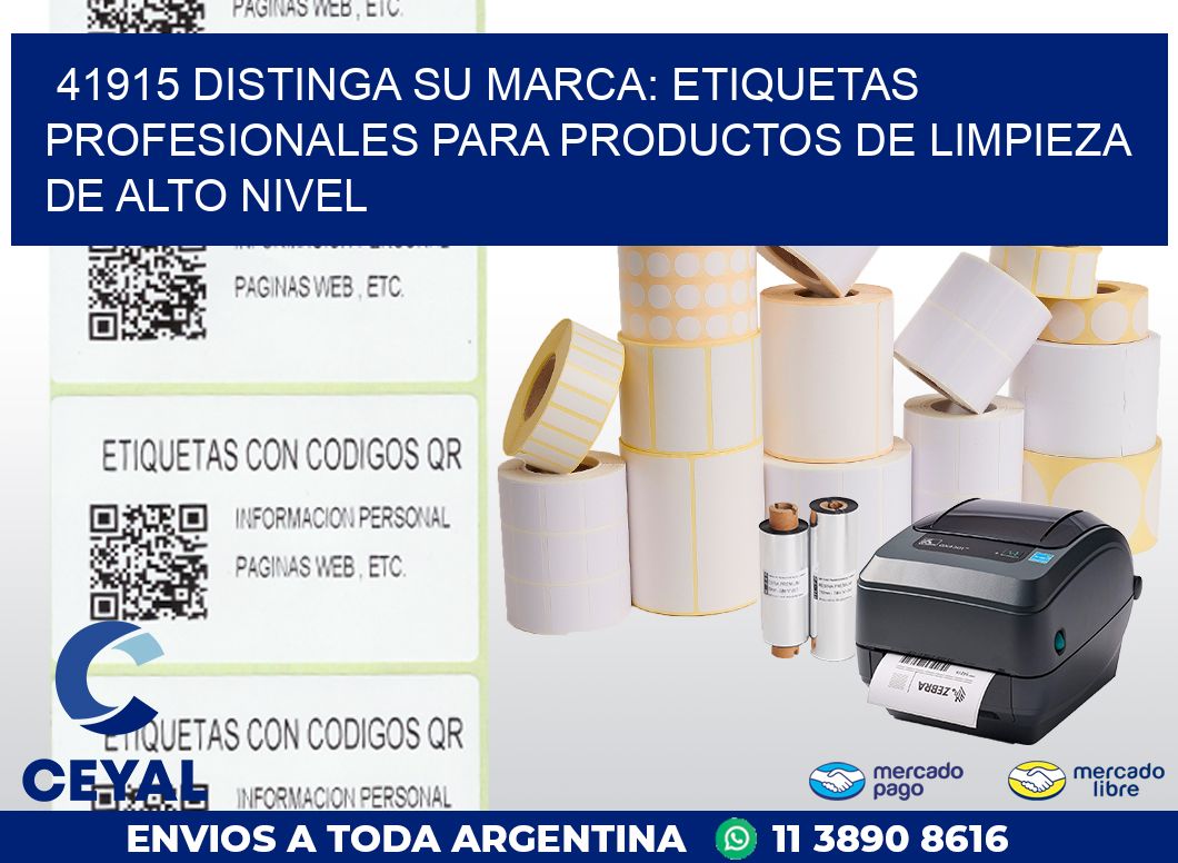 41915 DISTINGA SU MARCA: ETIQUETAS PROFESIONALES PARA PRODUCTOS DE LIMPIEZA DE ALTO NIVEL