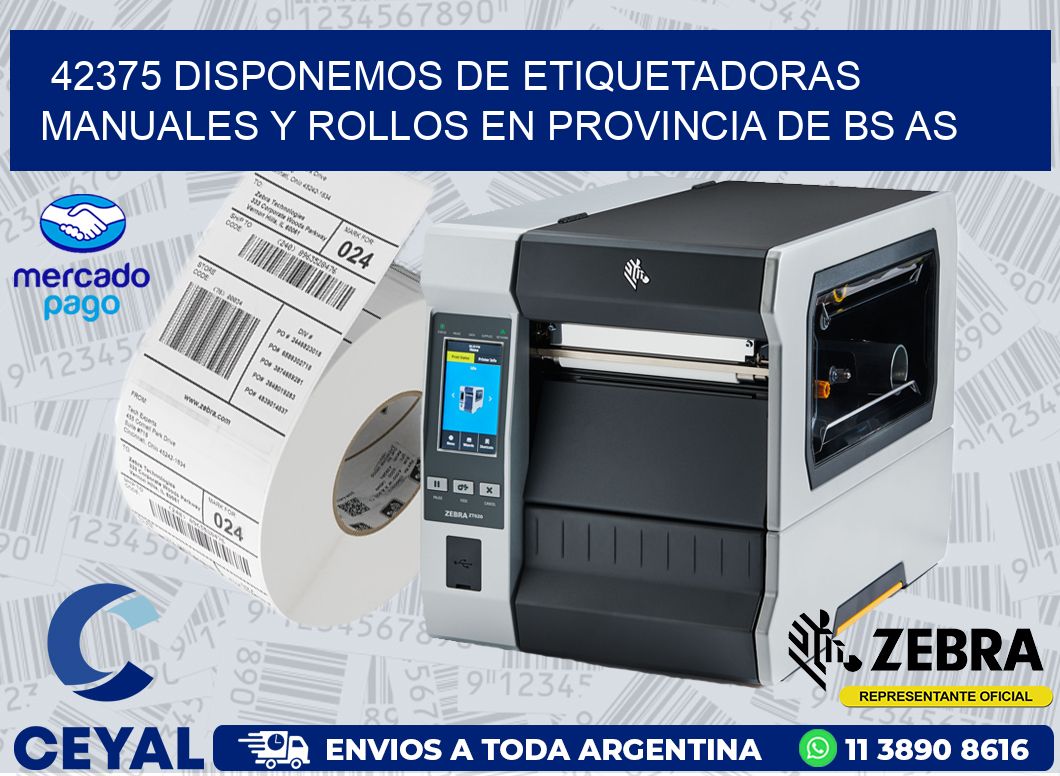 42375 DISPONEMOS DE ETIQUETADORAS MANUALES Y ROLLOS EN PROVINCIA DE BS AS