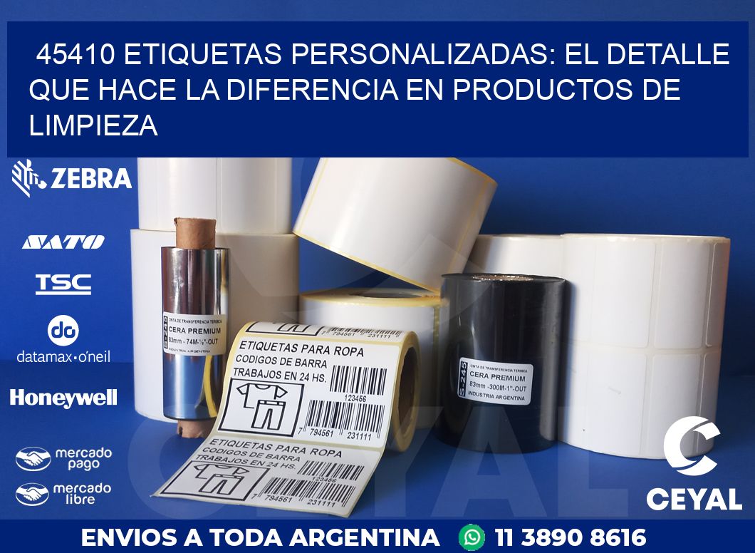 45410 ETIQUETAS PERSONALIZADAS: EL DETALLE QUE HACE LA DIFERENCIA EN PRODUCTOS DE LIMPIEZA