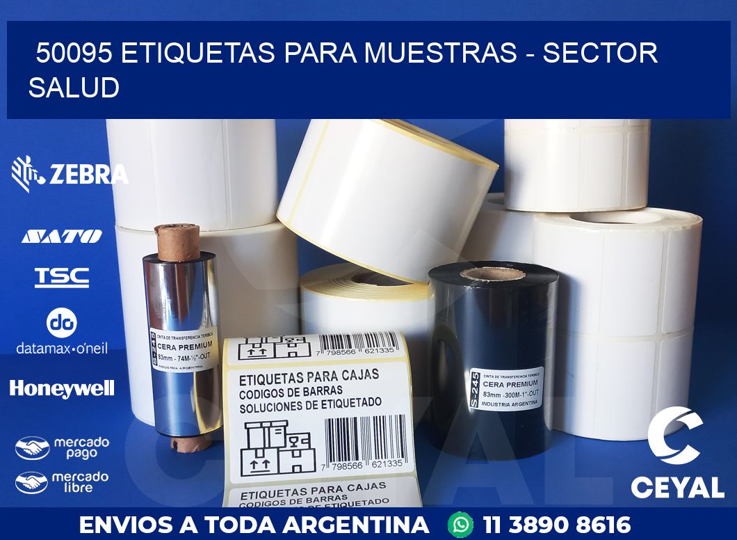 50095 ETIQUETAS PARA MUESTRAS – SECTOR SALUD