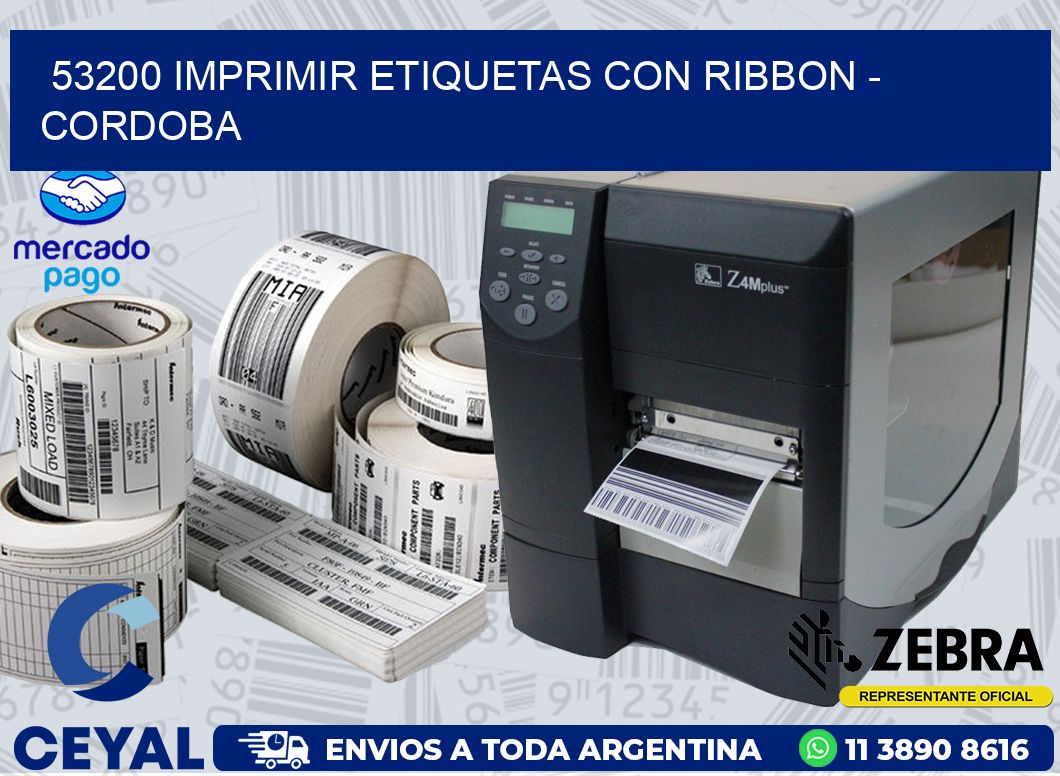 53200 IMPRIMIR ETIQUETAS CON RIBBON - CORDOBA