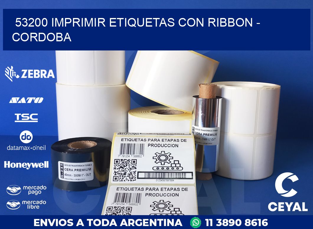 53200 IMPRIMIR ETIQUETAS CON RIBBON – CORDOBA