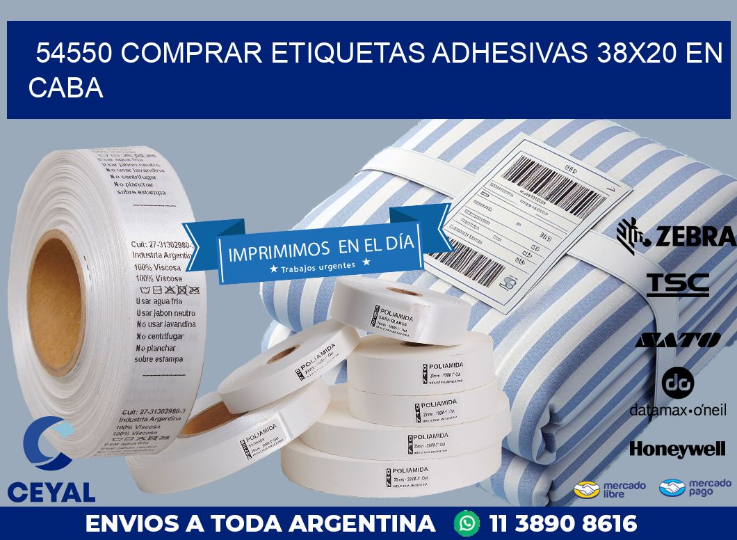 54550 COMPRAR ETIQUETAS ADHESIVAS 38X20 EN CABA