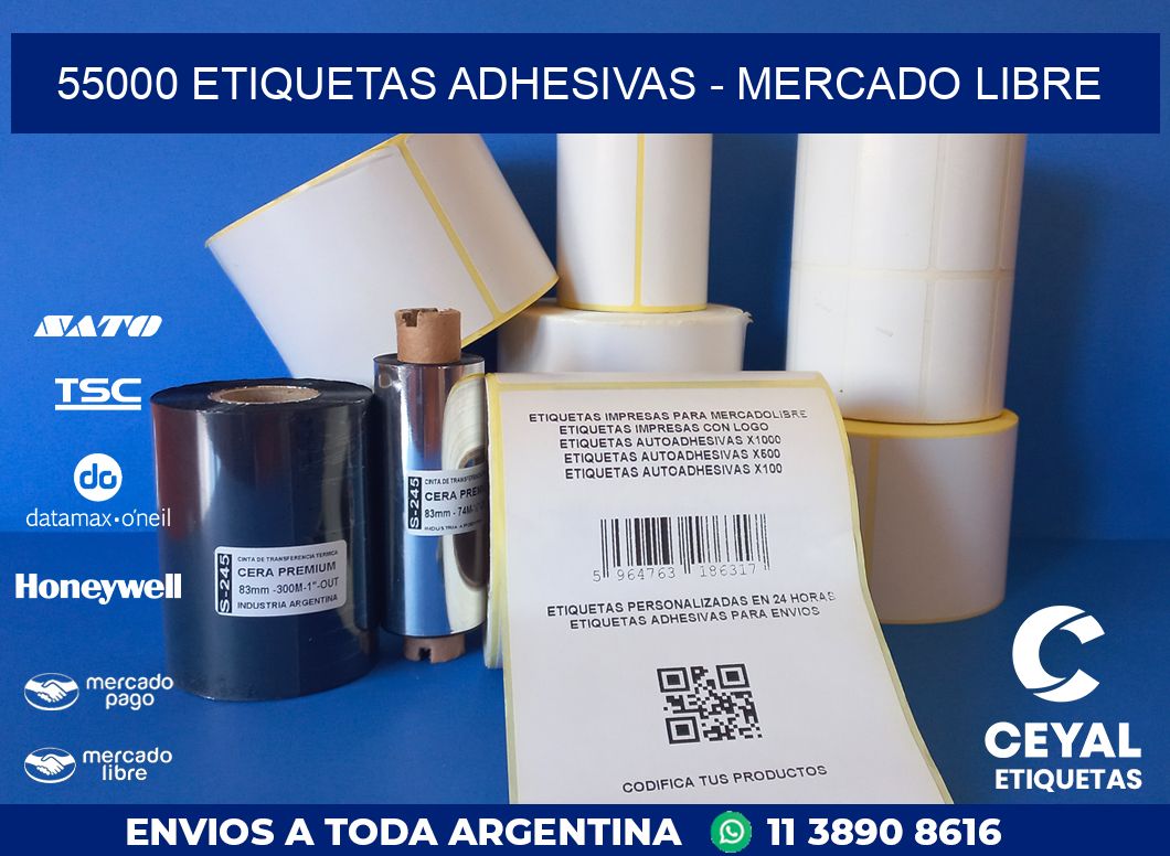 55000 ETIQUETAS ADHESIVAS - MERCADO LIBRE
