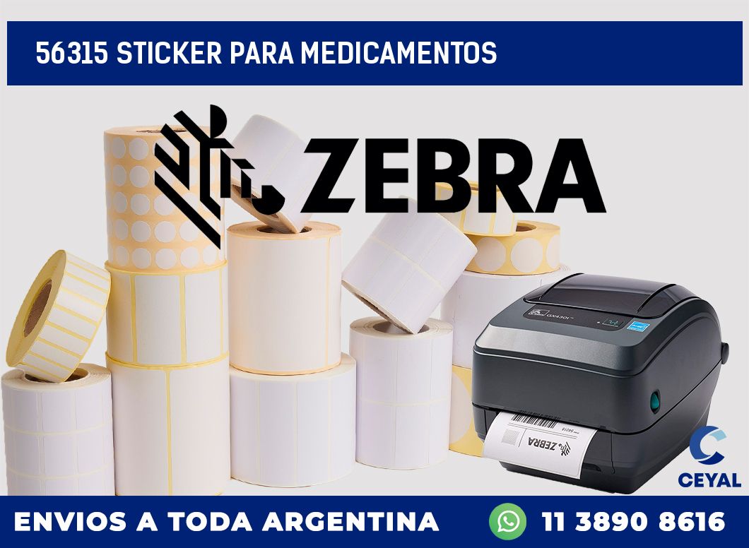 56315 STICKER PARA MEDICAMENTOS