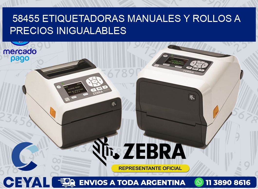58455 ETIQUETADORAS MANUALES Y ROLLOS A PRECIOS INIGUALABLES