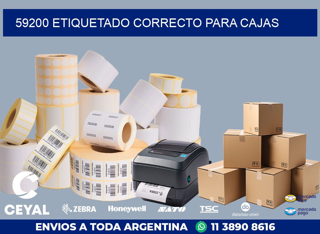 59200 ETIQUETADO CORRECTO PARA CAJAS