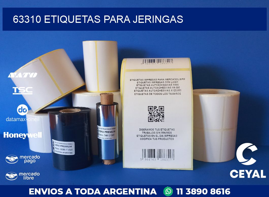 63310 ETIQUETAS PARA JERINGAS