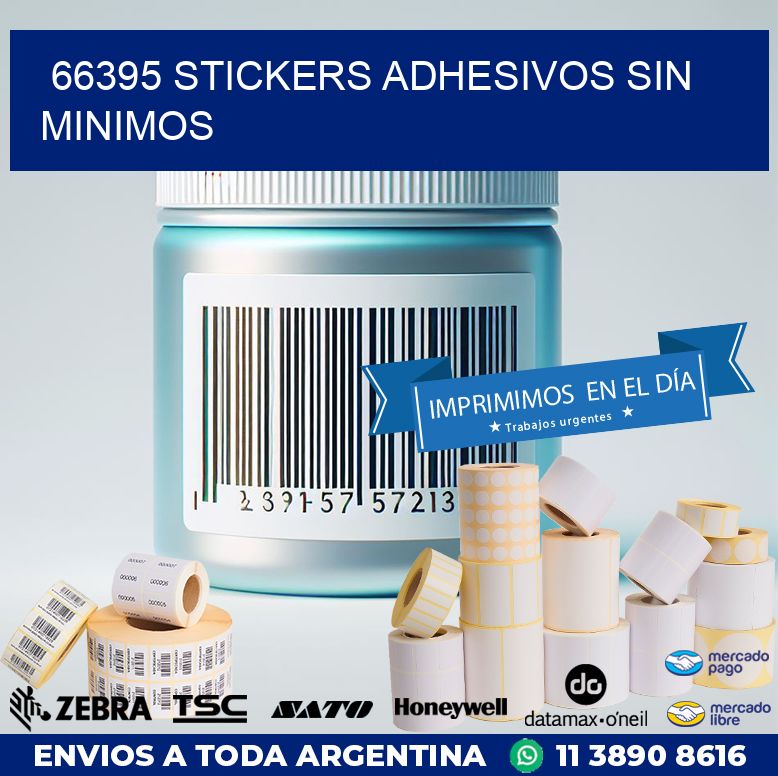 66395 STICKERS ADHESIVOS SIN MINIMOS
