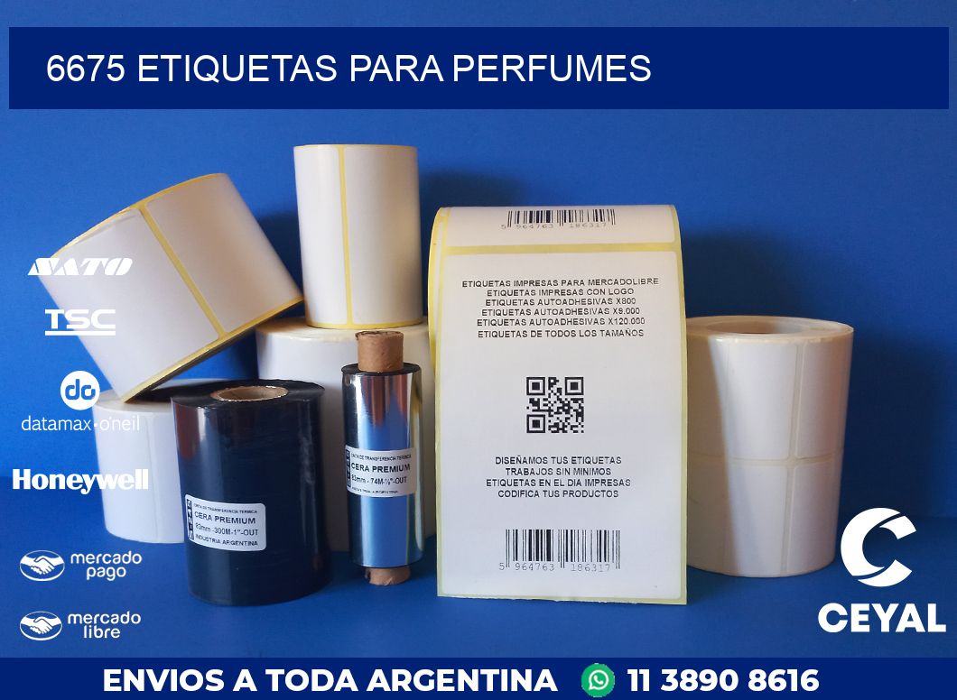 6675 ETIQUETAS PARA PERFUMES