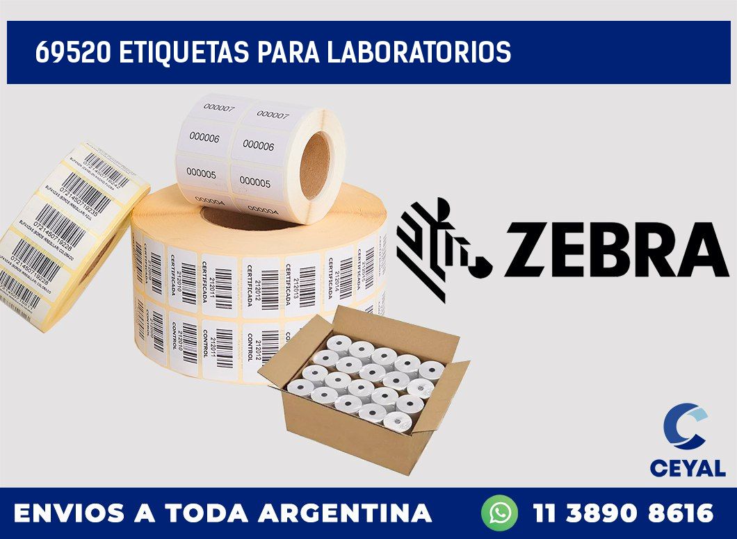 69520 ETIQUETAS PARA LABORATORIOS