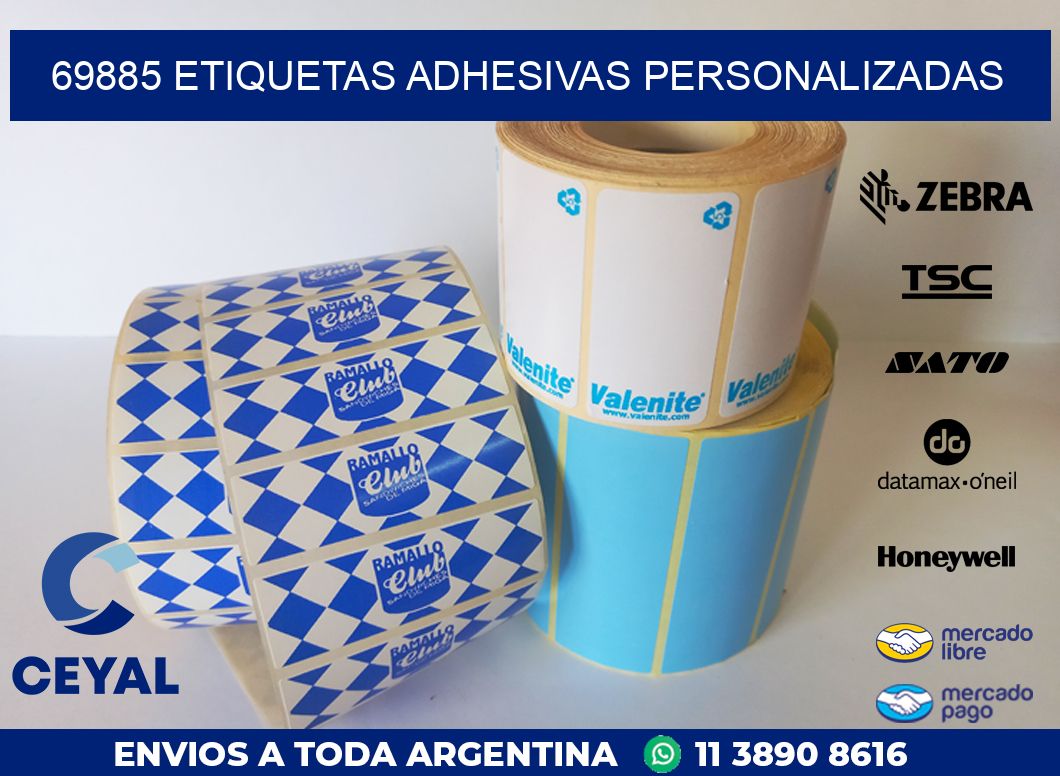 69885 ETIQUETAS ADHESIVAS PERSONALIZADAS