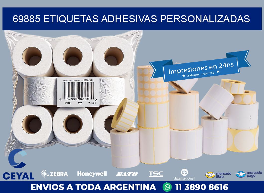 69885 ETIQUETAS ADHESIVAS PERSONALIZADAS